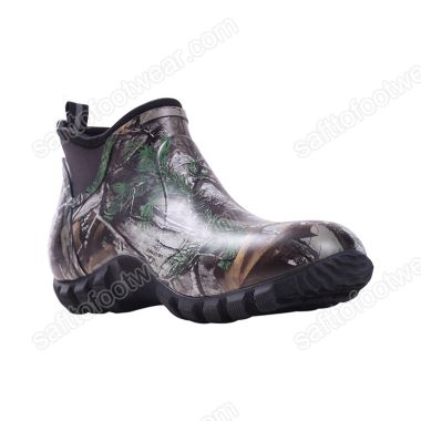 Camouflage Waterproof Rubber Ankle Boots