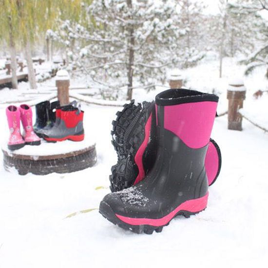 Childrens Neoprene Rain Boots in Winter